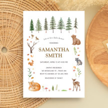 Woodland Forest Boho Baby Shower