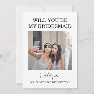 Woodland Forest Bridesmaid Information Card