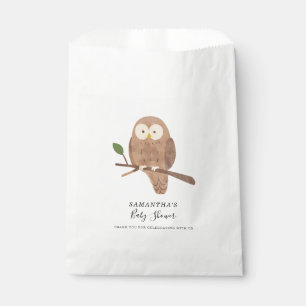 Woodland Forest Creatures Night Owl Baby Shower Favour Bag