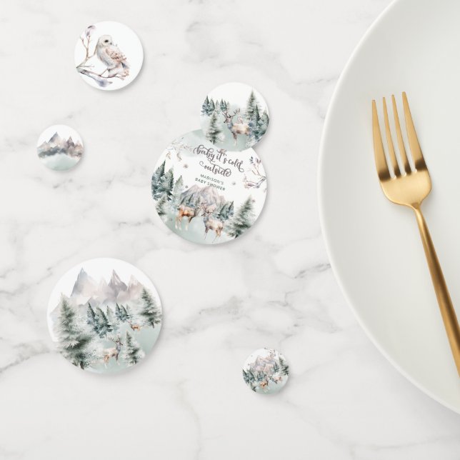 Woodland Forest Deer Winter Party Confetti (Group)