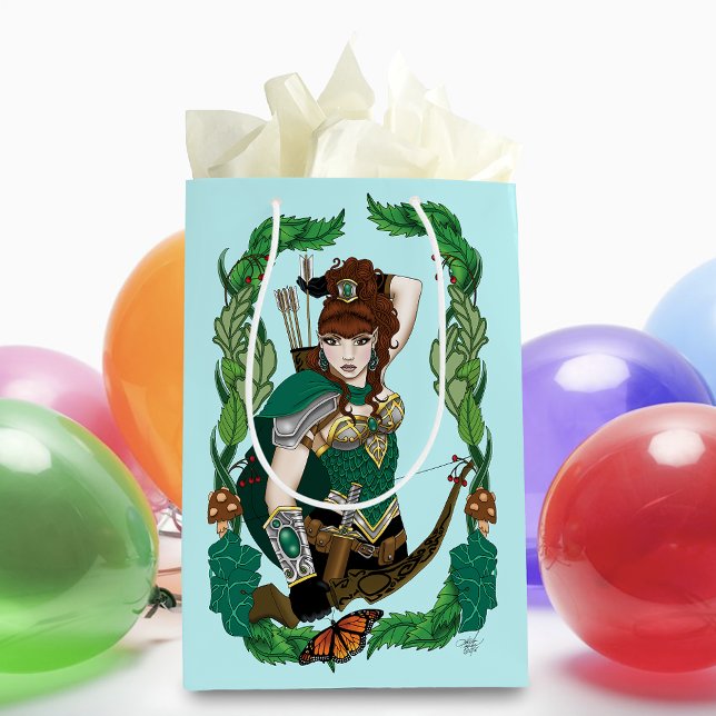 Woodland Forest Elf Fantasy Medium Gift Bag (Creator Uploaded)