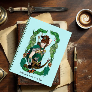 Woodland Forest Elf Fantasy Notebook