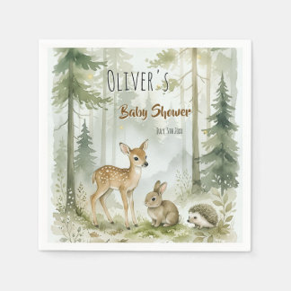 Woodland Forest Friends  Napkin