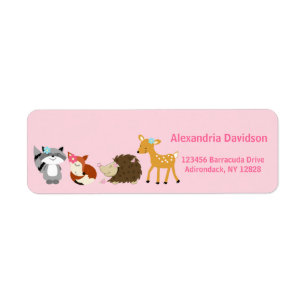 Woodland Forest (Girl) Address Labels