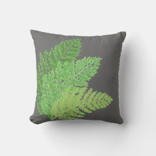 Woodland forest green ferns forest ferns cushion