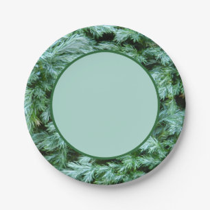Woodland Forest Greenery Paper Plate
