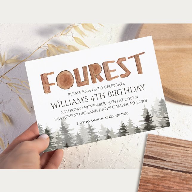 Woodland Forest Kids Birthday  Invitation (Creator Uploaded)