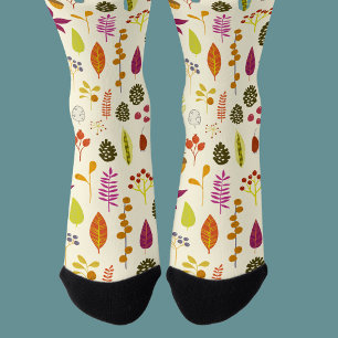Woodland Forest Nature Pattern Socks