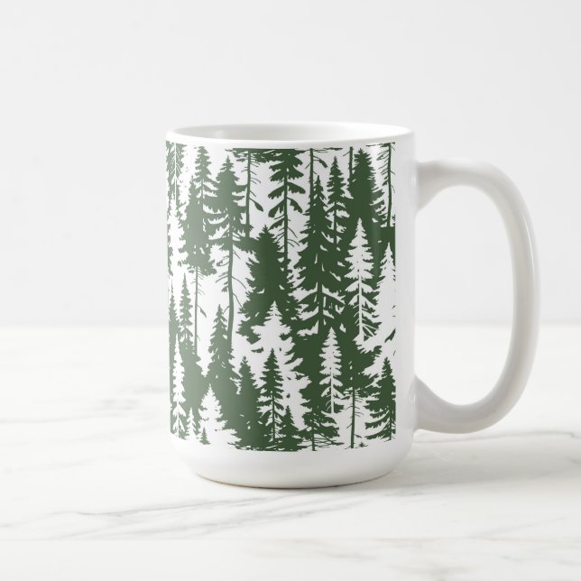 Woodland Forest Pattern Coffee Mug (Right)