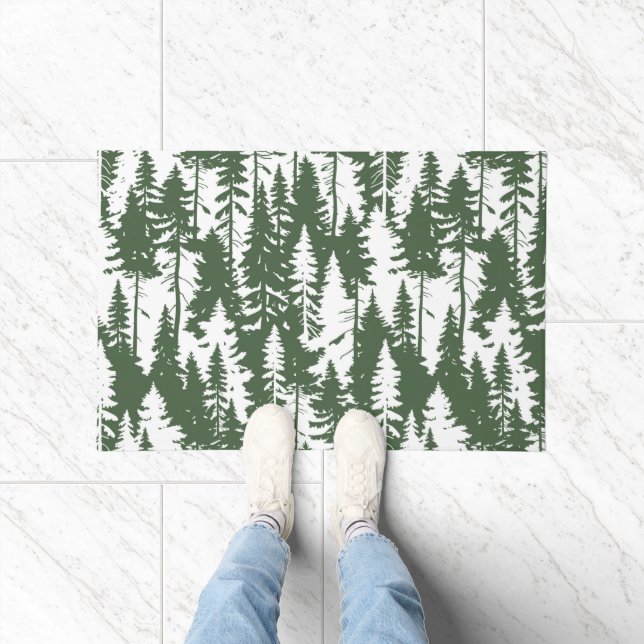 Woodland Forest Pattern Doormat (Indoor)