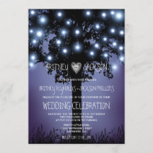 Woodland Forest Rustic Tree Wedding Invitations