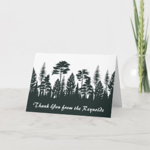 Woodland Forest Thank You Card