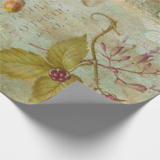 Woodland Forest Wildlife Squirrel, Owl, Decoupage  Wrapping Paper