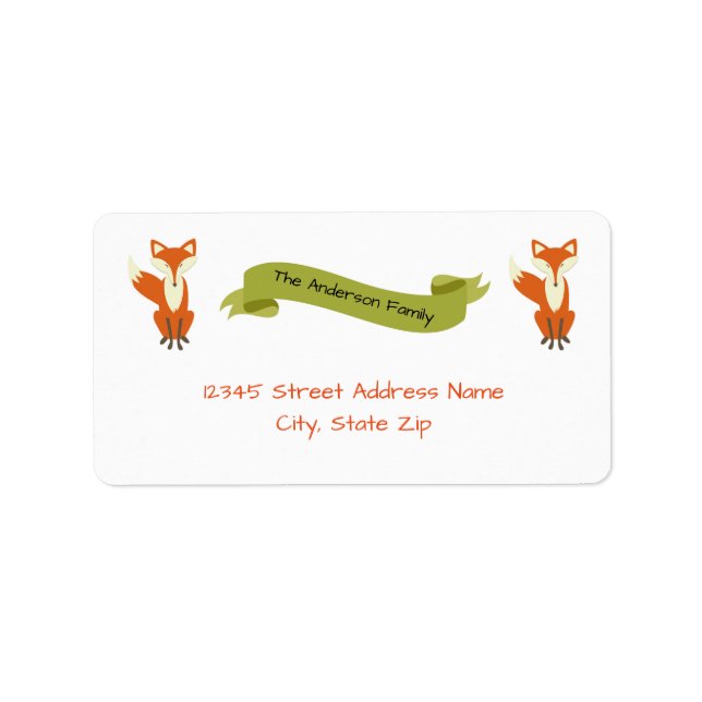 Woodland Fox - Address Labels (Front)