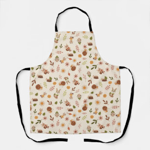 Woodland Fox Autumn Theme Neutral Tablerunner Apron