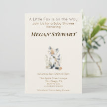 Woodland Fox Baby Shower 