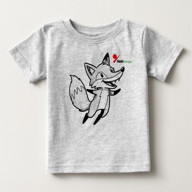 Woodland Fox Baby T-Shirt  (Front)