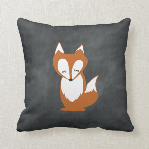 Woodland Fox Chalkboard pillow