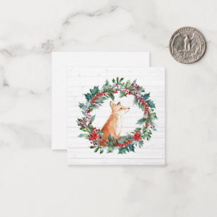 Woodland Fox Christmas Note Card