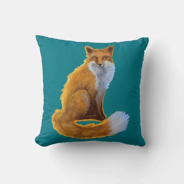 Woodland Fox Cushion (Front)