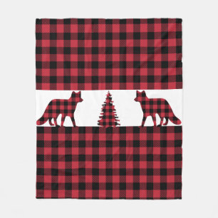 Woodland Fox Fleece Blanket