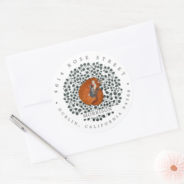 Woodland Fox & Hare | Return Address Label (Envelope)