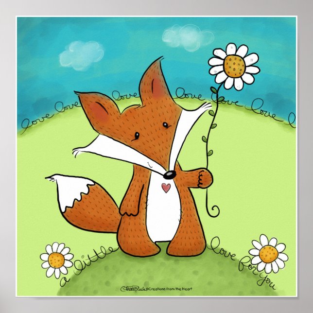 Woodland Fox Little Love for You Poster (Front)