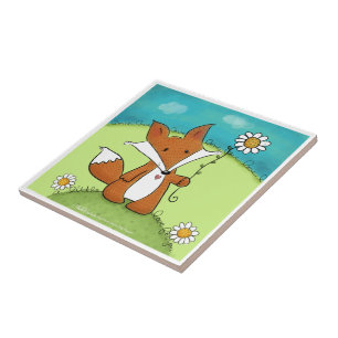 Woodland Fox Little Love for You Tile