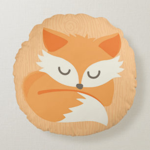 Woodland Fox Orange Children's Pillow