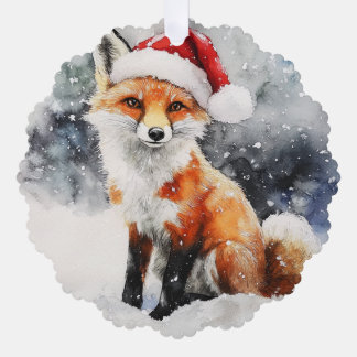 Woodland Fox Paper Ornament Card