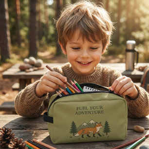 Woodland Fox School Pencil Dopp Kit