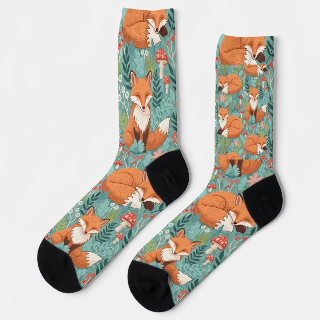 Woodland Fox Socks (Left)