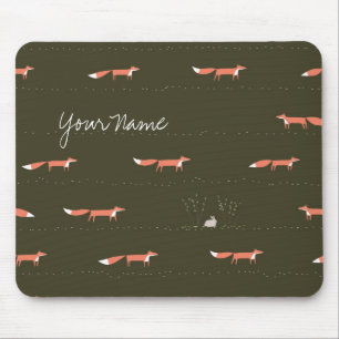 Woodland Foxes Mousepad