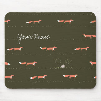 Woodland Foxes Mousepad