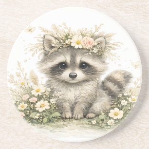 Woodland Friend Raccoon Coaster