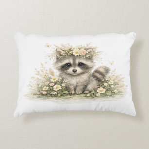 Woodland Friend Raccoon Decorative Cushion
