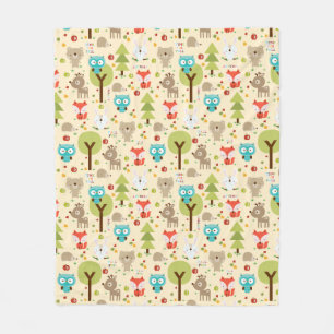Woodland Friends Fleece Blanket