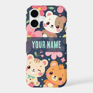 Woodland Friends Parade Cute Animal iPhone Case
