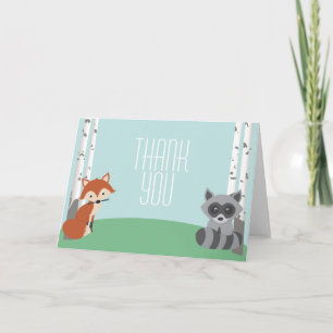 Woodland Friends Thank You Card
