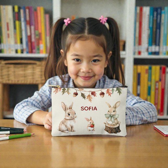 Woodland Friends Watercolor Name Pouch (Creator Uploaded)