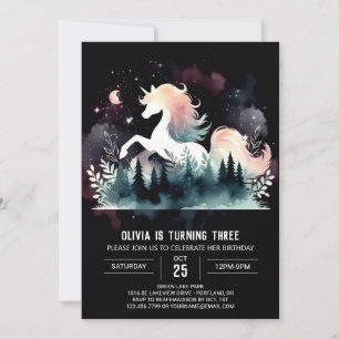 Woodland Fun Horse Birthday Invitation