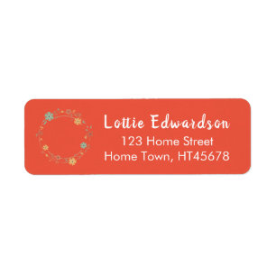 Woodland Garland Return Address Label