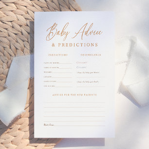Woodland Gender Reveal Predictions & Advice Game