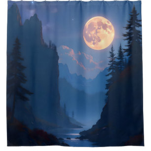 Woodland Glow – Enchanted Forest Shower Curtain