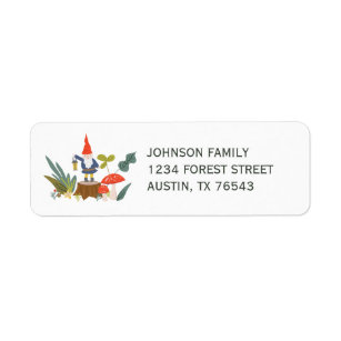 Woodland Gnome Return Address Return Address Label
