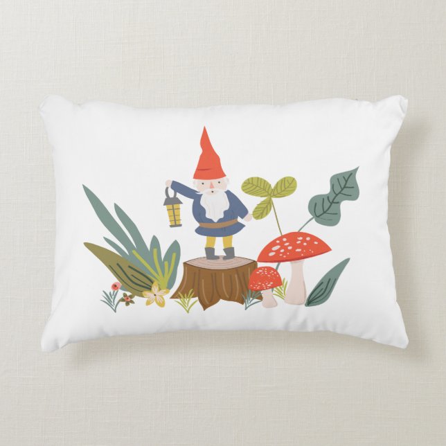 Woodland Gnomes Decorative Cushion (Front)