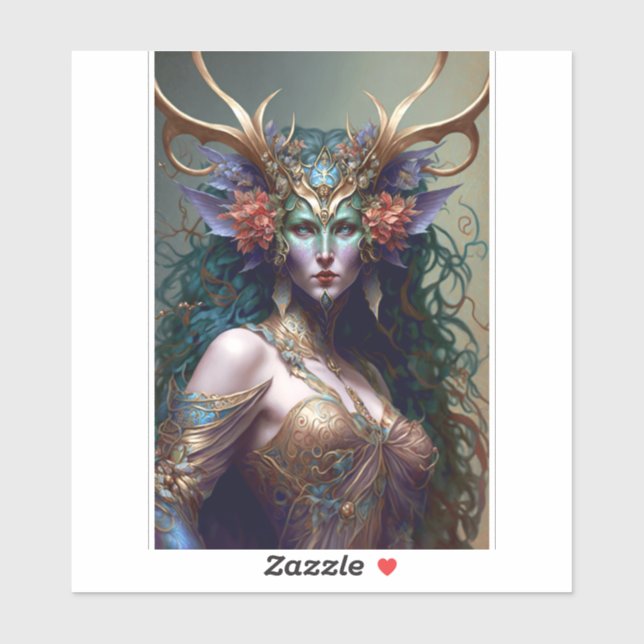 Woodland Goddess Fantasy Art (Sheet)