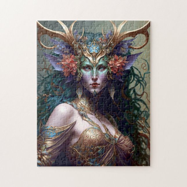 Woodland Goddess Fantasy Art Jigsaw Puzzle (Vertical)
