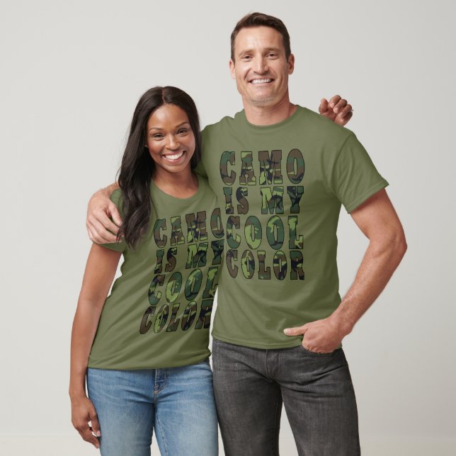 Woodland Green Camo Is My Cool Colour Unisex T-Shirt (Unisex)