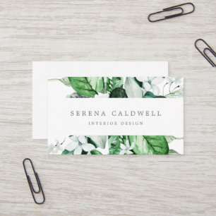 Woodland Greenery Business Card